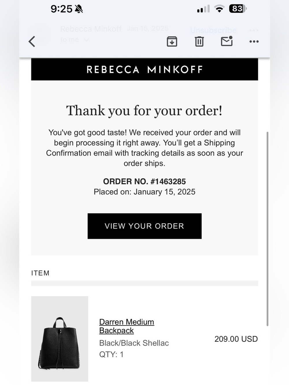 Rebecca Minkoff Darren medium Leather Backpack - Picture 8 of 12